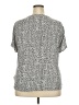 Amazon Essentials 100% Viscose Animal Print Silver Short Sleeve Blouse Size XXL - photo 2