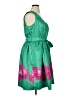 Samuel Dong 100% Polyester Tropical Green Casual Dress Size XL - photo 4