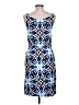 Kenar Print Blue Cocktail Dress Size L - photo 2
