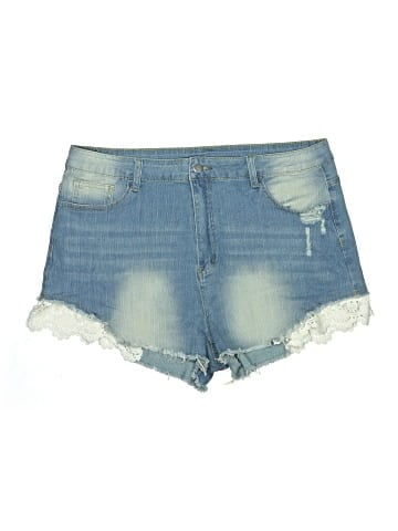 Shein Curve Denim Shorts (view 1)