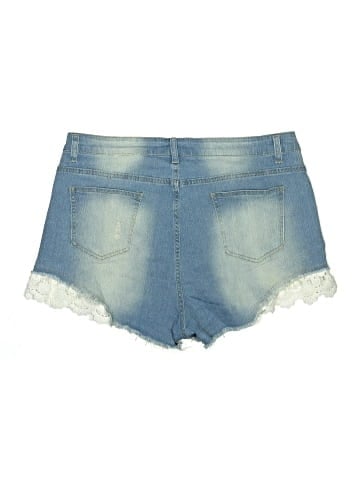 Shein Curve Denim Shorts (view 2)