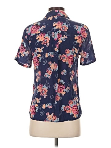 ModCloth Short Sleeve Silk Top (view 2)