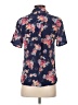 ModCloth 100% Silk Floral Blue Short Sleeve Silk Top Size S - photo 2
