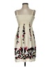 Assorted Brands Print Ivory Cocktail Dress Size S (estimated) - photo 1