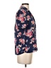ModCloth 100% Silk Floral Blue Short Sleeve Silk Top Size S - photo 4