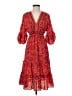 Max Studio Paisley Red Cocktail Dress Size XS - photo 1