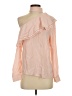 Parker 100% Silk Pink Long Sleeve Silk Top Size S - photo 1