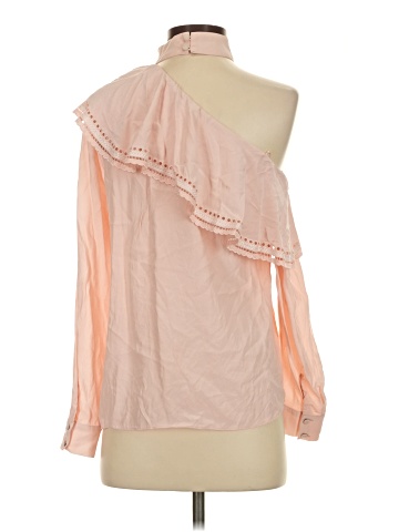 Parker Long Sleeve Silk Top (view 2)