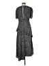 Topshop 100% Polyester Gray Casual Dress Size 6 - photo 2
