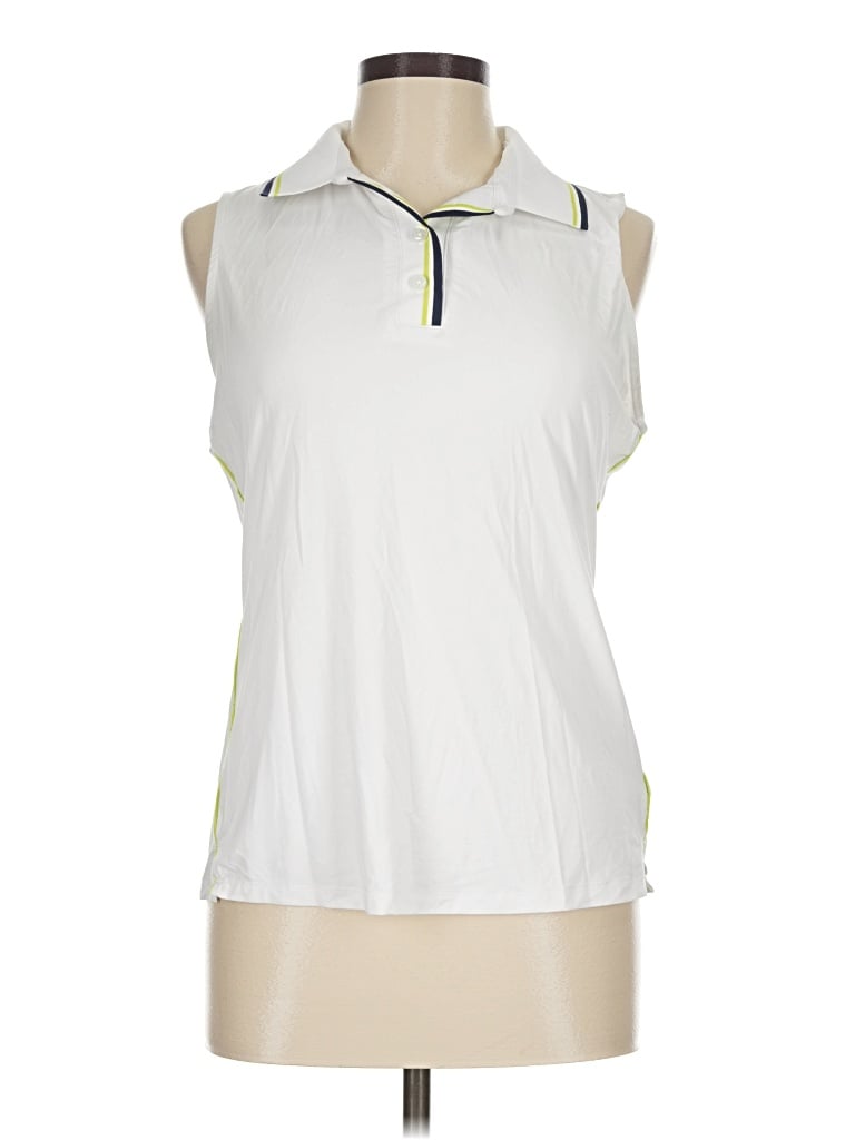 Pre-owned Vineyard Vines Performance Sleeveless Blouse In White