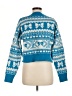 Poof! 100% Polyester Print Blue Pullover Sweater Size M - photo 2