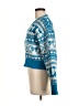 Poof! 100% Polyester Print Blue Pullover Sweater Size M - photo 5