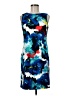 Mario Serrani Graphic Blue Cocktail Dress Size 6 - photo 1