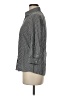Lands' End 100% Baumwolle Houndstooth Gray 3/4 Sleeve Button-Down Shirt Size 8 - photo 5