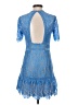 Saylor 100% Nylon Blue Cocktail Dress Size S - photo 2