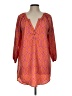 Mud Pie Orange Casual Dress Size L - photo 1