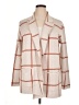 Ann Taylor LOFT 100% Cotton Plaid Ivory Coat Size XL - photo 1