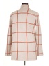 Ann Taylor LOFT 100% Cotton Plaid Ivory Coat Size XL - photo 2