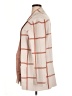 Ann Taylor LOFT 100% Cotton Plaid Ivory Coat Size XL - photo 5