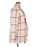 Ann Taylor LOFT 100% Cotton Plaid Ivory Coat Size XL - photo 4