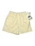 Essentials 100% Cotton Solid Yellow Khaki Shorts Size 10 - photo 1