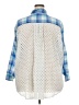 3J Workshop 100% Cotton Plaid Blue 3/4 Sleeve Button-Down Shirt Size 3X - photo 2