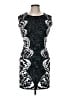 BCBGMAXAZRIA Graphic Black Cocktail Dress Size M - photo 1