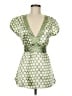 Vanity 100% Polyester Green Short Sleeve Blouse Size M - photo 1