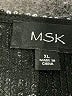 MSK Metallic Silver Short Sleeve Top Size XL - photo 7