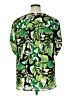 Cato 100% Polyester Tropical Green Short Sleeve Blouse Size XL - photo 2