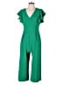 Eliza J Solid Green Jumpsuit Size 8 (petite) - photo 1