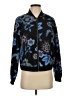 Joe Fresh 100% Polyester Floral Blue Track Jacket Size S - photo 1