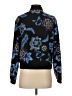 Joe Fresh 100% Polyester Floral Blue Track Jacket Size S - photo 2