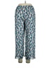 Ninety 100% Polyester Print Blue Casual Pants Size XL Petite - photo 2