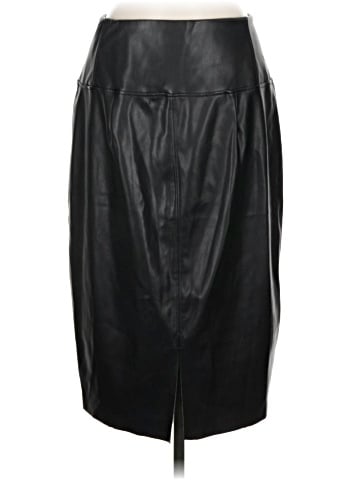 Bold Elements Faux Leather Skirt (view 1)