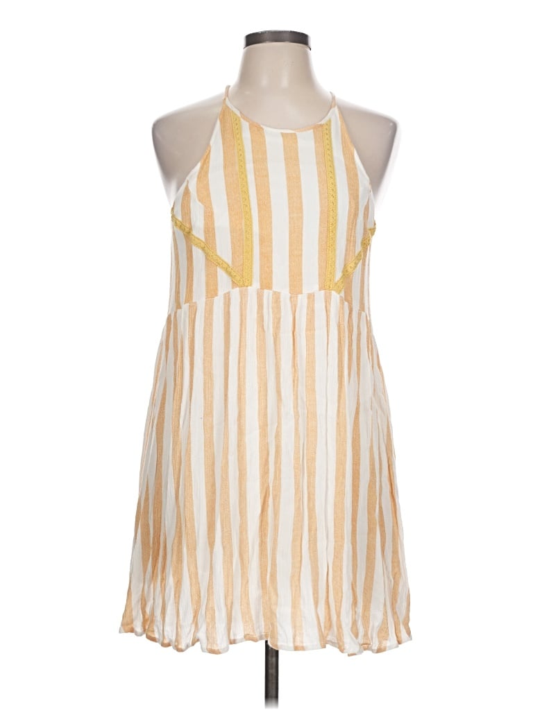 Pre-owned Hem & Thread Casual Dress In Yellow