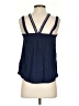 Xhilaration 100% Rayon Blue Sleeveless Blouse Size S - photo 2