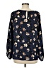 West Kei 100% Polyester Blue Long Sleeve Blouse Size M - photo 2