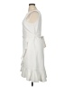 Calvin Klein 100% Polyester Solid Ivory Cocktail Dress Size 14 - photo 5