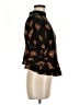 A.L.C. 100% Polyester Orange Short Sleeve Blouse Size 8 - photo 4