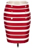NYCC Stripes Red Casual Skirt Size M - photo 1