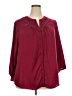 Simplee 100% Polyester Burgundy 3/4 Sleeve Blouse Size 2X - photo 1