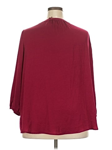 Simplee 3/4 Sleeve Blouse (view 2)