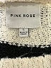 Pink Rose 100% Polyester Stripes Ivory Pullover Sweater Size L - photo 7