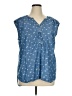 Natural Reflections 100% Lyocell Blue Sleeveless Blouse Size 1X - photo 1