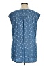 Natural Reflections 100% Lyocell Blue Sleeveless Blouse Size 1X - photo 2