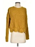 Hem & Thread 100% Polyester Yellow Pullover Sweater Size S - photo 1