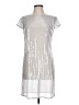 Unbranded Metallic Silver Cocktail Dress Size L (estimated) - photo 1