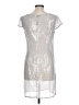Unbranded Metallic Silver Cocktail Dress Size L (estimated) - photo 2
