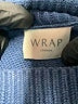 Wrap Solid Blue Turtleneck Sweater Size 8 - photo 7